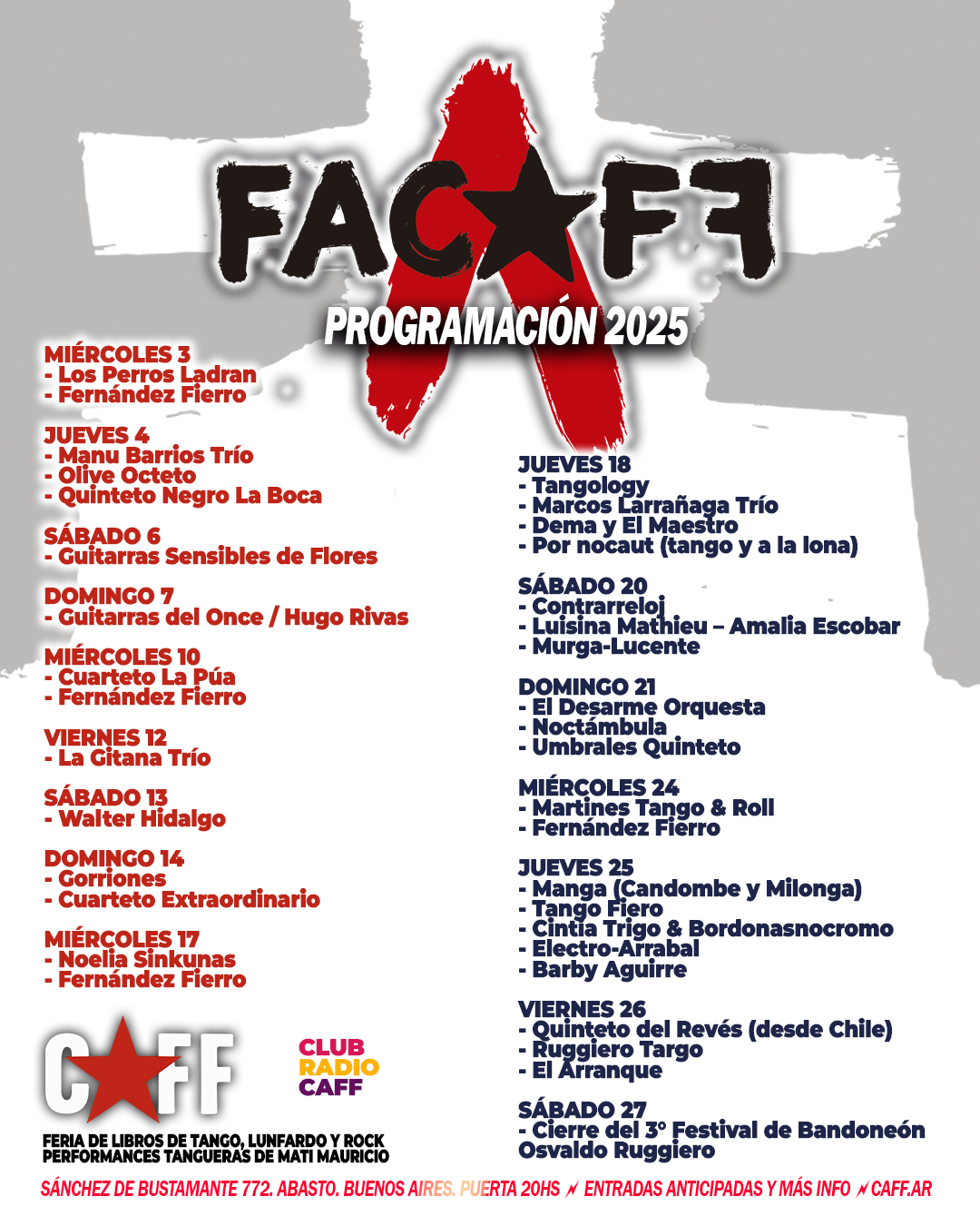 Flyer del show