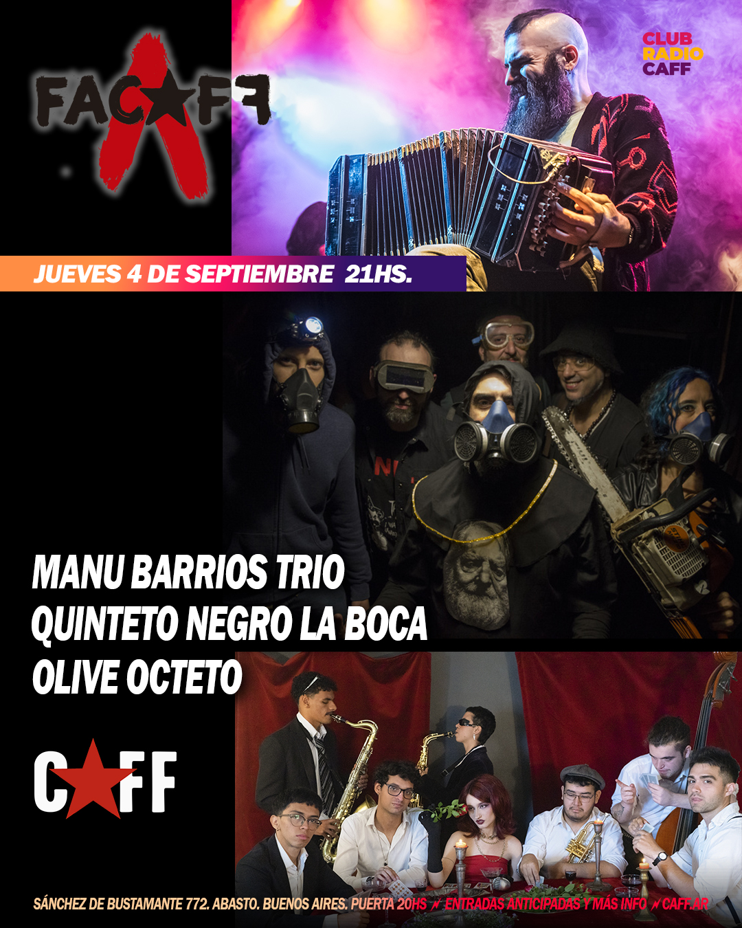 Flyer del show
