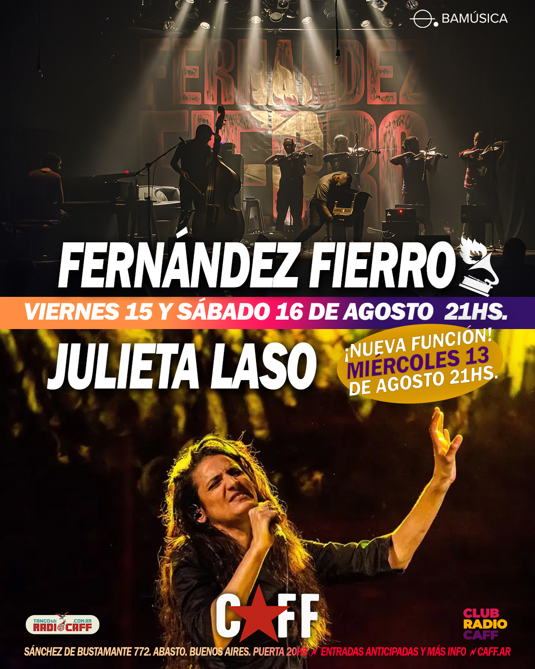 Flyer del show