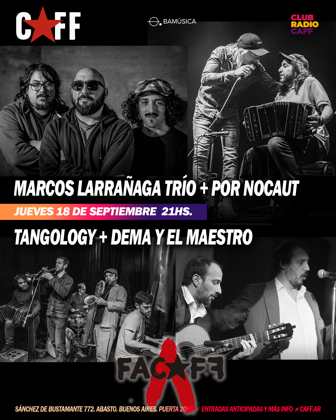 Flyer del show