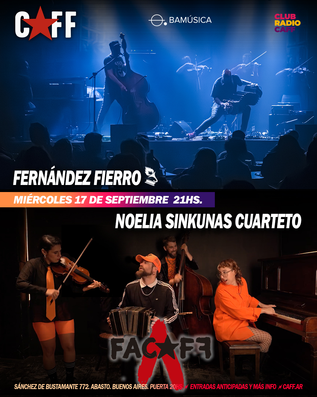 Flyer del show