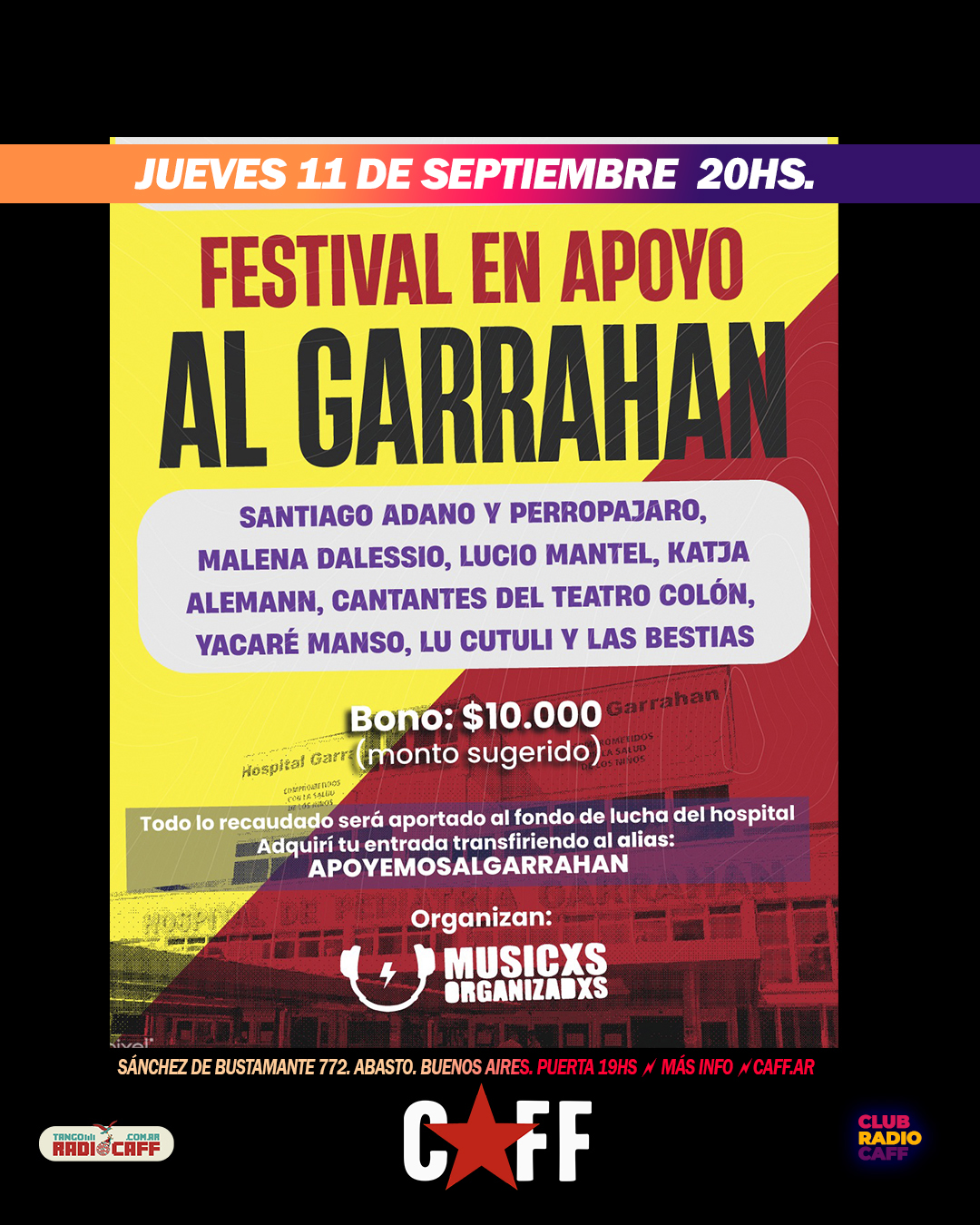 Flyer del show