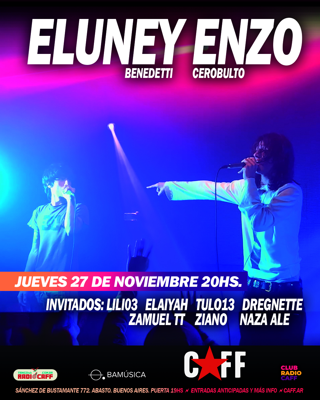Flyer del show