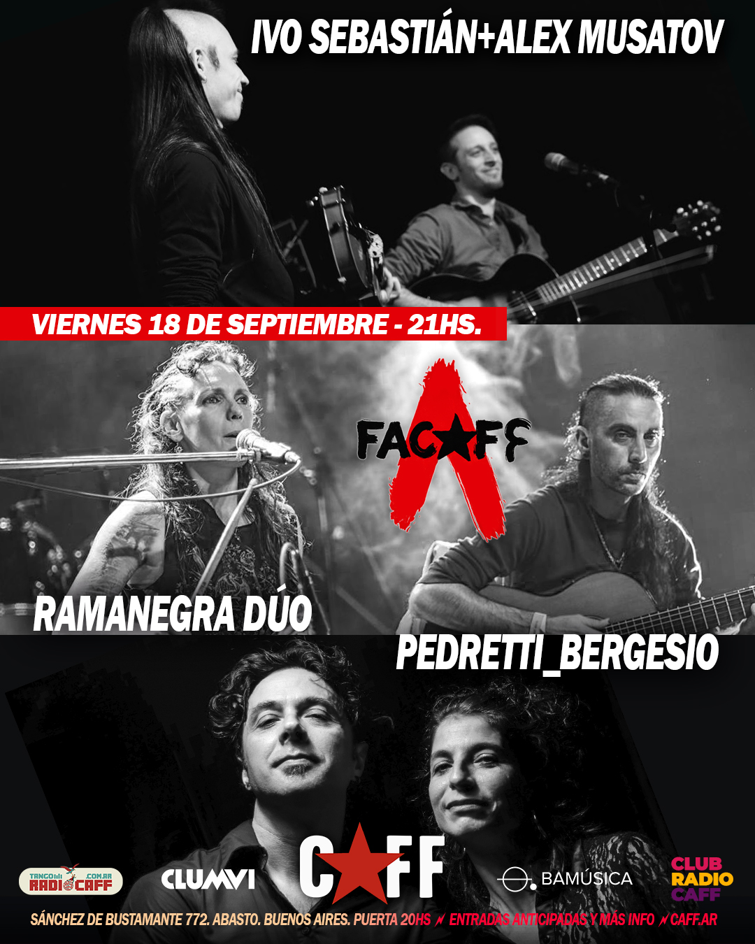 Flyer del show